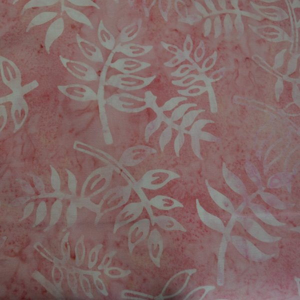 Batik rosa mit Blätter
